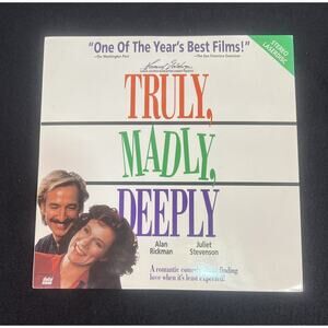 “Truly,‎ Madly, Deeply” Laserdisc - Not Tested